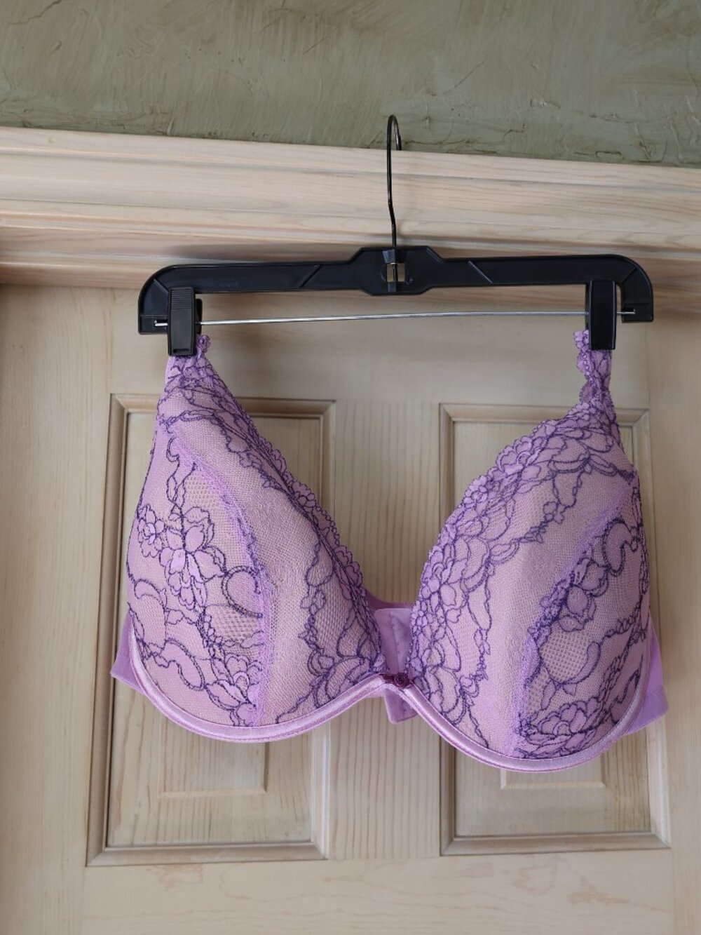 Lane Bryant Cacique Lavender Lace Plunge Bra 44DDD MSRP $39 NWT